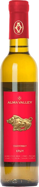 Вино Alma Valley Chardonnay, 2015, 375 мл