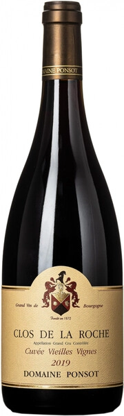 Вино Domaine Ponsot, Clos de la Roche Grand Cru Cuvee Vieilles Vignes AOC, 2019