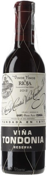 Вино Vina Tondonia Reserva, Rioja DOC, 2012, 375 мл