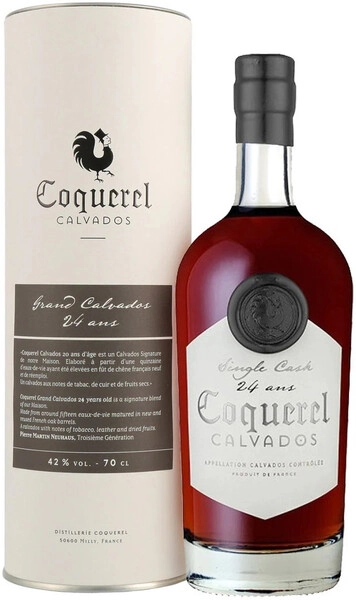 Кальвадос Coquerel Single Cask 24 Ans, in tube, 0.7 л