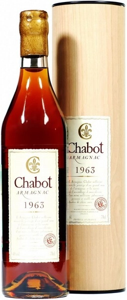 Арманьяк Chabot, 1963, gift tube, 0.7 л