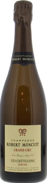 Шампанское Robert Moncuit, Les Chetillons Grand Cru Blanc de Blancs Extra Brut, Champagne AOC, 2016