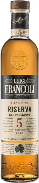 Граппа Luigi Francoli Riserva del Piemonte 5 Years Old, 0.7 л
