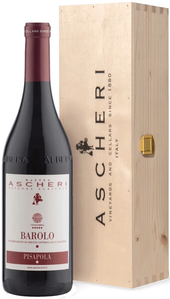 Вино Matteo Ascheri, Barolo Pisapola DOCG, 2019, wooden box