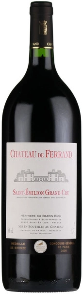 Вино Chateau de Ferrand, Saint-Emilion Grand Cru AOC, 2009, 1.5 л