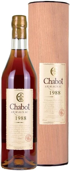 Арманьяк Chabot, 1988, gift tube, 0.7 л