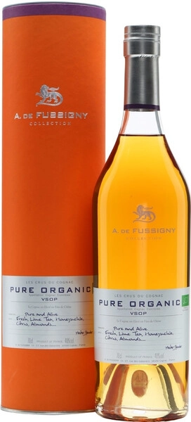 Коньяк A. de Fussigny, Pure Organic VSOP, gift tube, 0.7 л