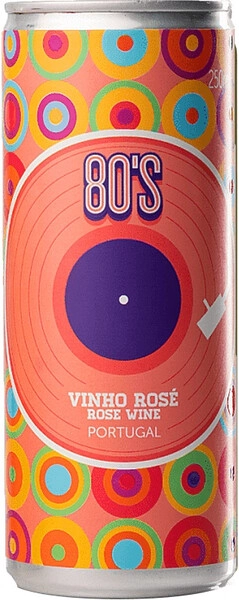 Вино 80's Rose, Vinho Verde DOC, 2023, in can, 250 мл