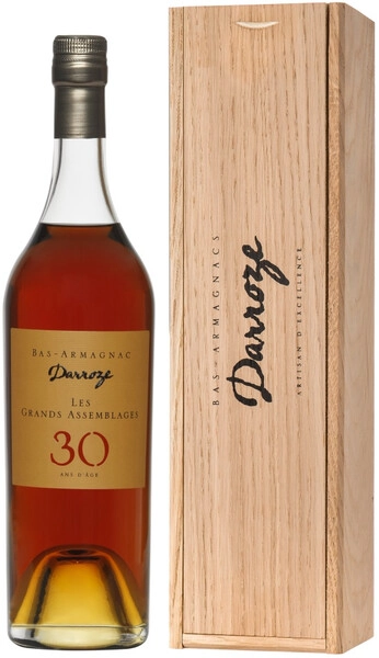 Арманьяк Darroze, Les Grands Assemblages 30 ans d'age, Bas-Armagnac, wooden box, 0.7 л