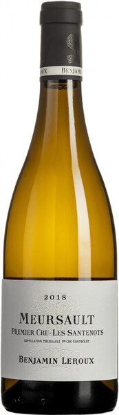 Вино Benjamin Leroux, Meursault Premier Cru Les Santenots AOC, 2018