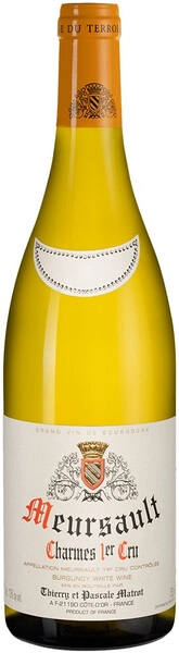 Вино Domaine Thierry et Pascale Matrot, Meursault-Charmes 1er Cru AOC, 2017