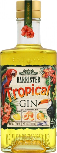 Джин Barrister Tropical Gin, 0.7 л