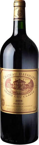 Вино Chateau Batailley, Pauillac AOC Grand Cru Classe, 2005, 1.5 л