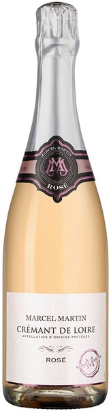 Игристое вино Marcel Martin, Cremant de Loire AOP Rose Brut, 2023