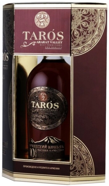 Коньяк Arcon, Taros 10 Years Old, gift box with glass, 0.5 л