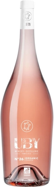 Вино Uby №26 Organic Rose, Cotes de Gascogne IGP, 2021, 1.5 л