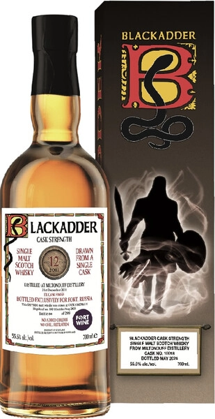 Виски Blackadder, Miltonduff Single Malt 12 Years Old, 2011, gift box, 0.7 л