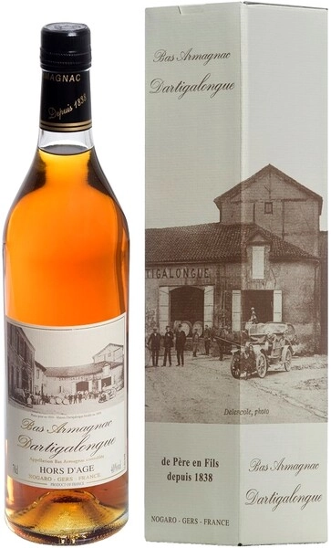 Арманьяк Dartigalongue Hors D'Age, Bas Armagnac AOC, gift box, 0.7 л