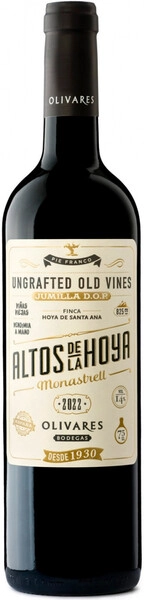 Вино Bodegas Olivares, Altos de la Hoya, Jumilla DOP, 2022