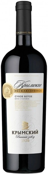 Вино "Крымское Эксклюзивное" Белое Сухое