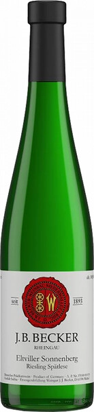 Вино J. B. Becker, Eltviller Sonnenberg Riesling Spatlese, 1998