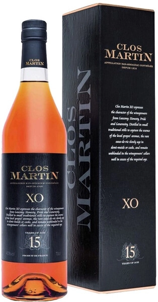 Арманьяк Clos Martin XO 15 years old, gift box, 0.7 л