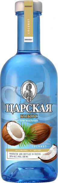 Ликер Царская Оригинальная Кокос, настойка горькая, 0.5 л