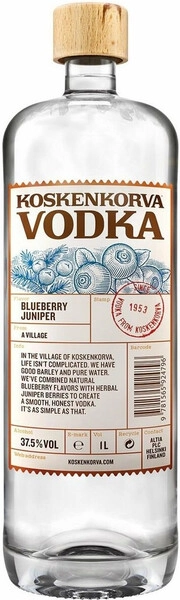 Водка Koskenkorva Blueberry Juniper, 1 л