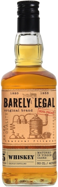 Виски Barely Legal 5 Years Old, 0.5 л