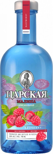 Водка Царская Оригинальная Малина, 0.7 л