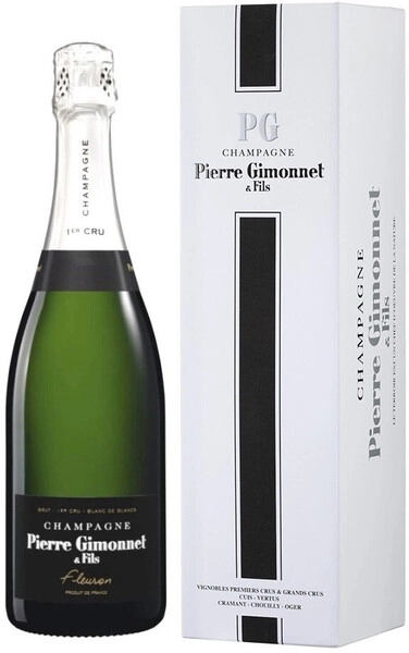 Шампанское Pierre Gimonnet & Fils, Fleuron Blanc de Blancs Brut 1er Cru, Champagne AOC, 2019, gift box