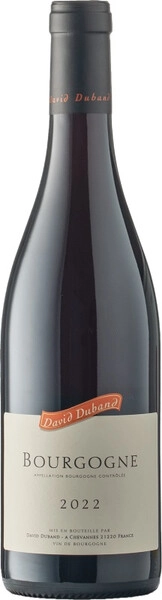 Вино David Duband, Bourgogne AOC Pinot Noir, 2022