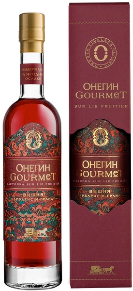 Ликер Онегин, Гурмэ Вишня, Барбарис и Гранат, в подарочной коробке, 200 мл