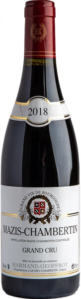 Вино Domaine Harmand-Geoffroy, Mazis-Chambertin Grand Cru AOC, 2018