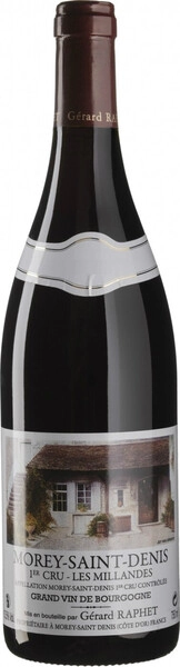Вино Gerard Raphet, Morey-Saint-Denis 1-er Cru Les Millandes AOC, 2019