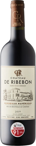Вино Chateau de Ribebon, Bordeaux Superieur AOC, 2019