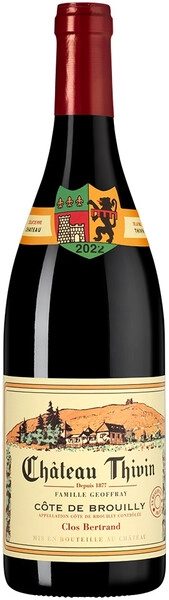 Вино Chateau Thivin, Clos Bertrand Cote de Brouilly AOC, 2022