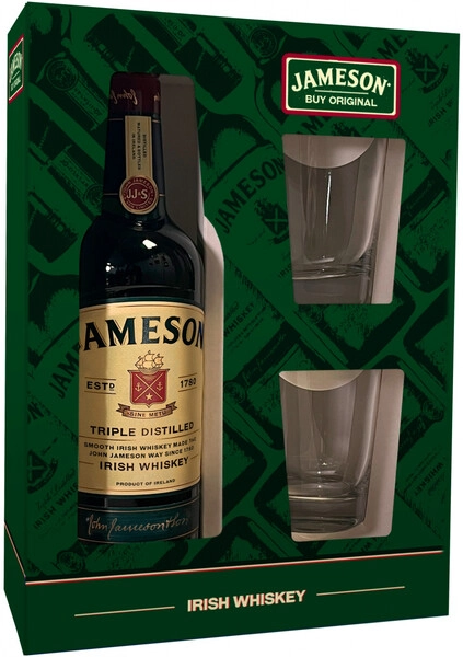 Виски Jameson, with 2-glass box, 0.7 л