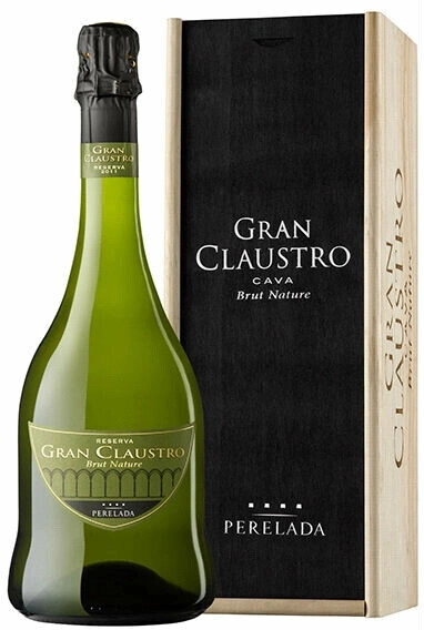 Игристое вино Castillo Perelada, Gran Claustro Brut Nature, wooden box