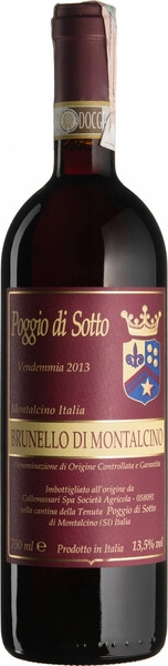 Вино Poggio di Sotto, Brunello di Montalcino, Vendemmia Castelnuovo dell'Abate, 2013