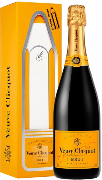 Шампанское Veuve Clicquot, Brut, gift box Magnet Message