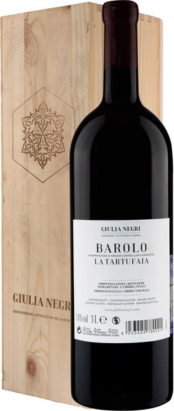 Вино Giulia Negri, Barolo La Tartufaia DOCG, 2020, wooden box, 3 л