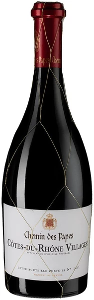 Вино "Chemin des Papes" Cotes du Rhone Villages AOC, 2020