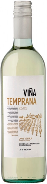 Вино Bodegas Aragonesas, Vina Temprana Viura, 2021