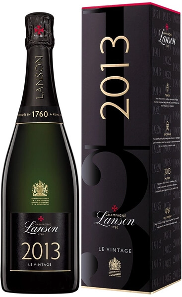 Шампанское Lanson, Le Vintage Brut, 2013, gift box