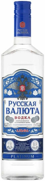 Водка Русская Валюта Платинум, 0.5 л