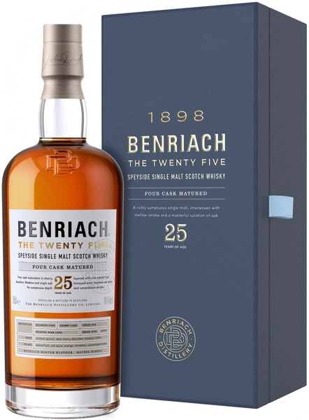 Виски Benriach 25 years old, gift box, 0.7 л