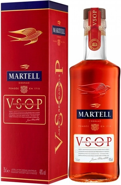 Коньяк Martell VSOP Aged in Red Barrels, gift box, 350 мл