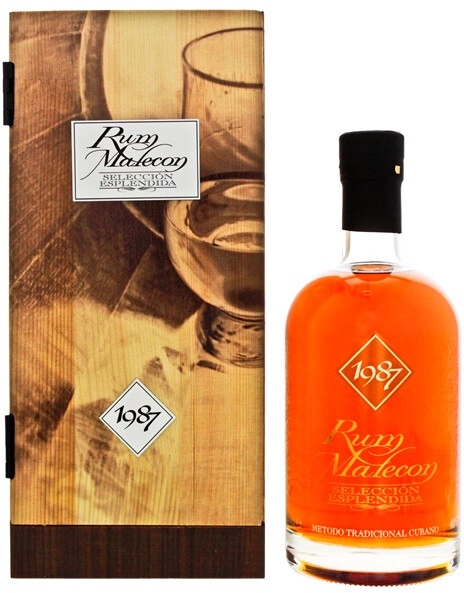 Ром Malecon, Seleccion Esplendida, 1987, wooden box, 0.7 л