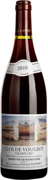 Вино Gerard Raphet, Clos de Vougeot Grand Cru AOC, 2019